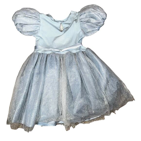 Vintage Disney Cinderella Princess Dress Puffy Sleeve Gown Glitter Tulle sz 6x - Picture 7 of 10